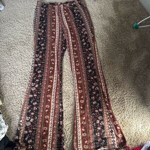 Black , blown and a little of gray very stretchy flare leggings